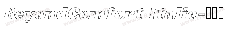 BeyondComfort Italic字体转换